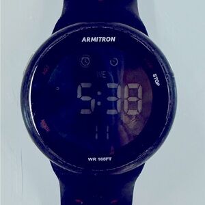 Armitron Sport Unisex Digital Chronograph Silicone‎ Strap Watch, 40/8423
